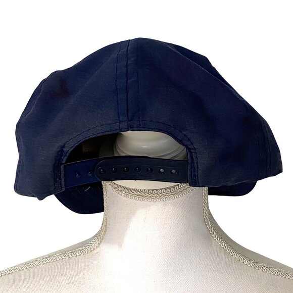 Vintage Bench Craft Snapback Hat Blue Embroidered Lettering Rope Accent Taiwan - Picture 2 of 6